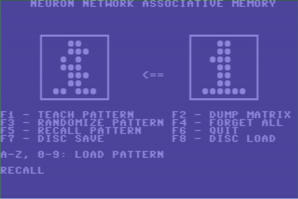 Neuron Network Sample Output