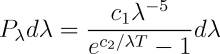 Planck's radiation law