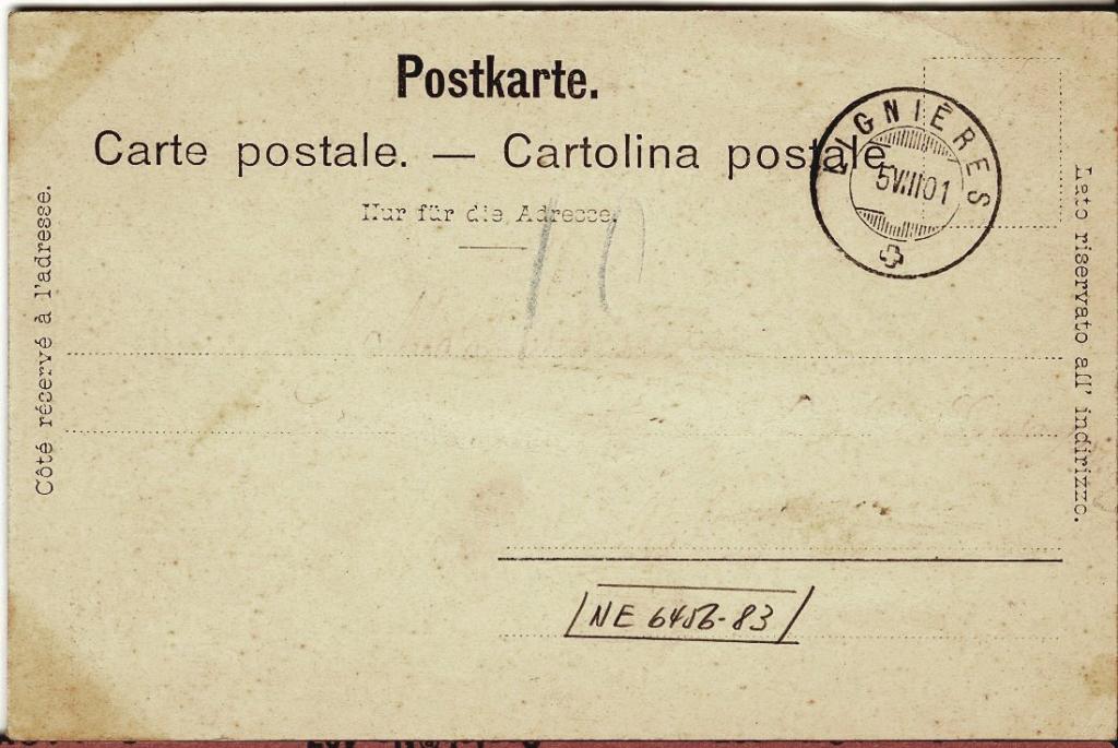 Back of post card