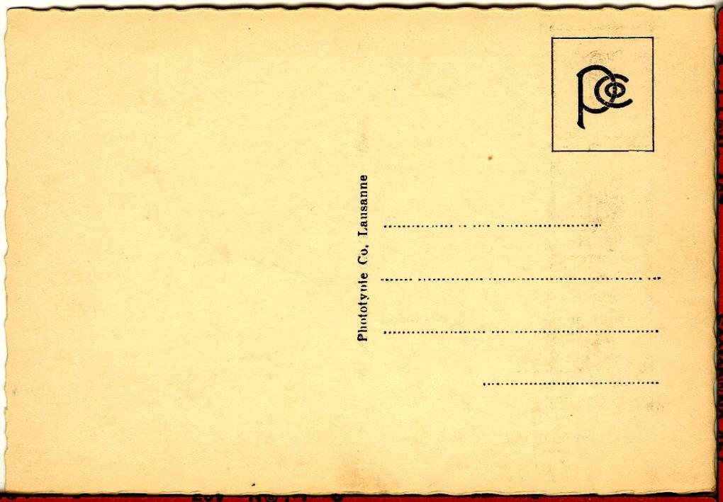 Back of post card