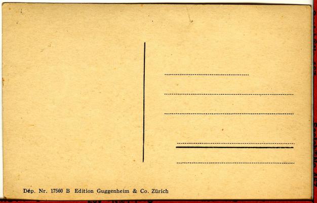 Back of post card